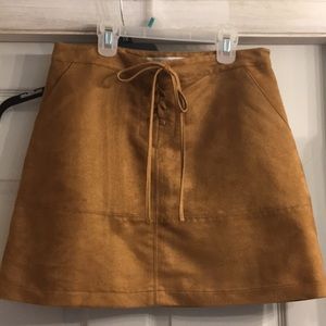 Women's Tan Suede Skirt size 10 by Lauren Conrad